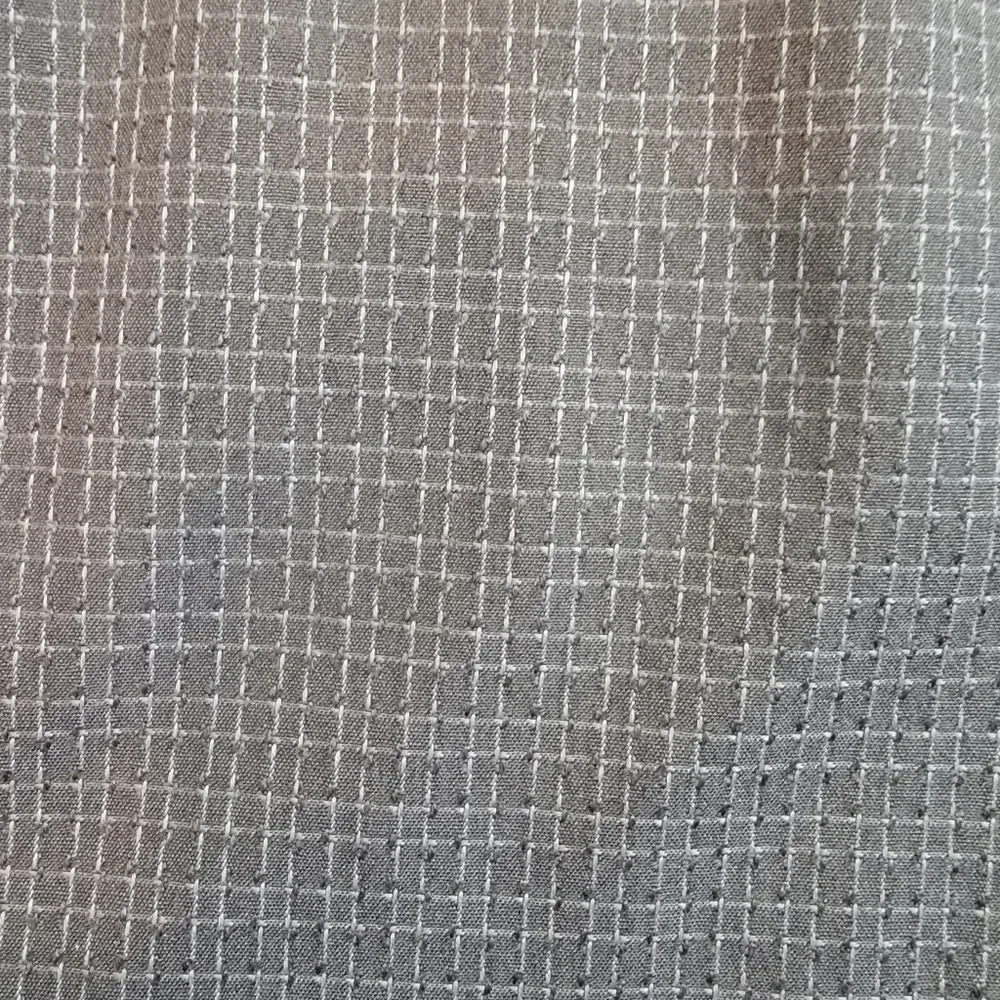 Tommy Bahama Dark Gray Checked Button Down Silk Cotton Blend Shirt XL - Picture 3 of 10
